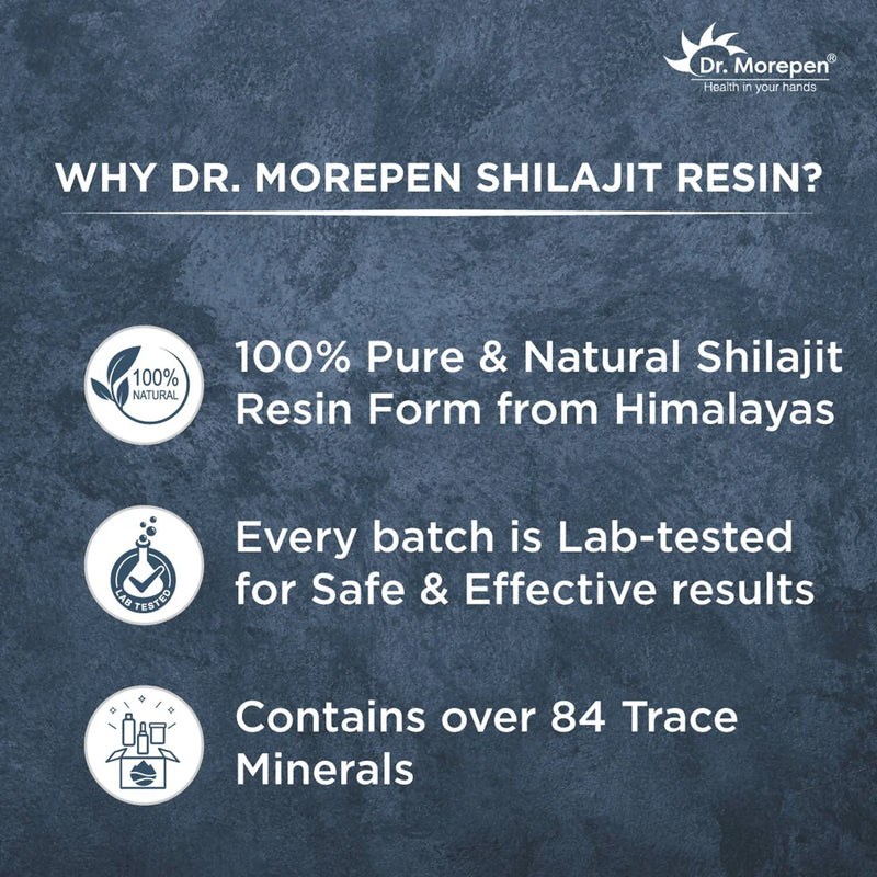 Dr. Morepen Natural & Pure SJ Resin and SJ Capsules Combo -combo