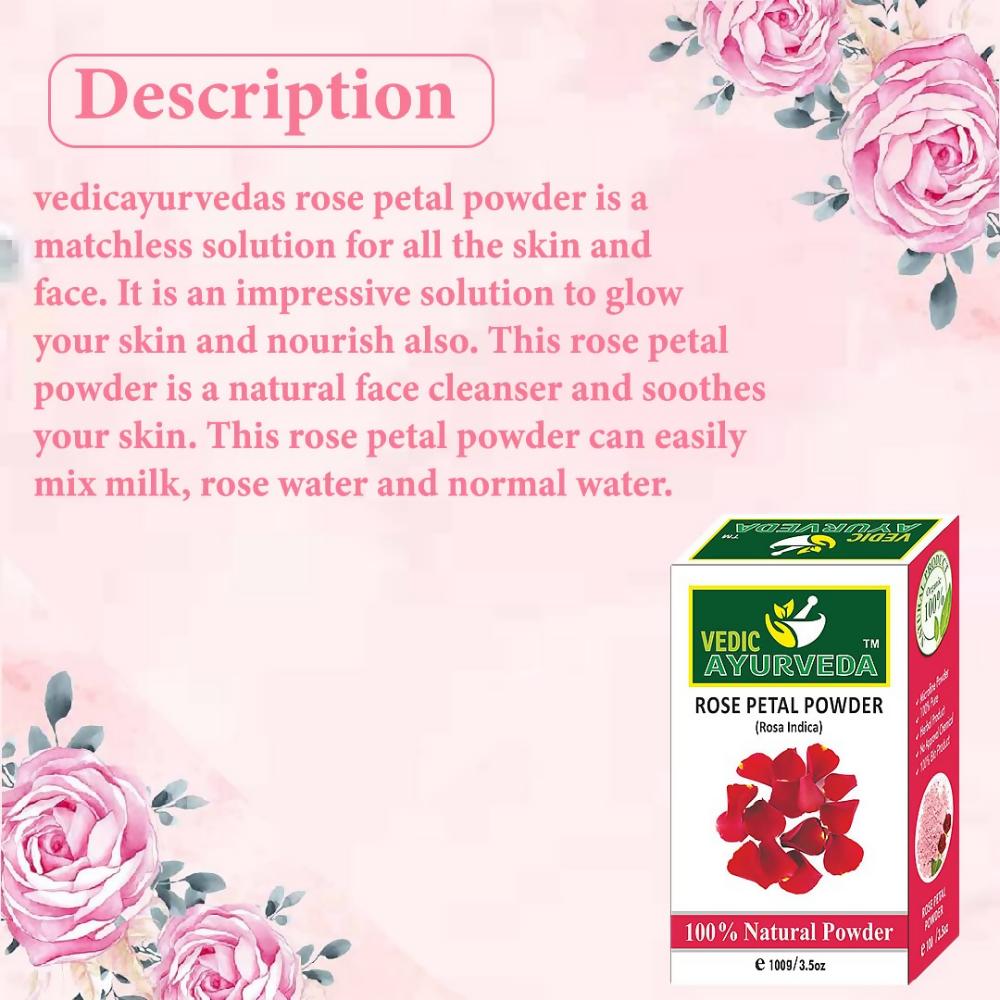 VedicAyurveda Rose Petals Powder