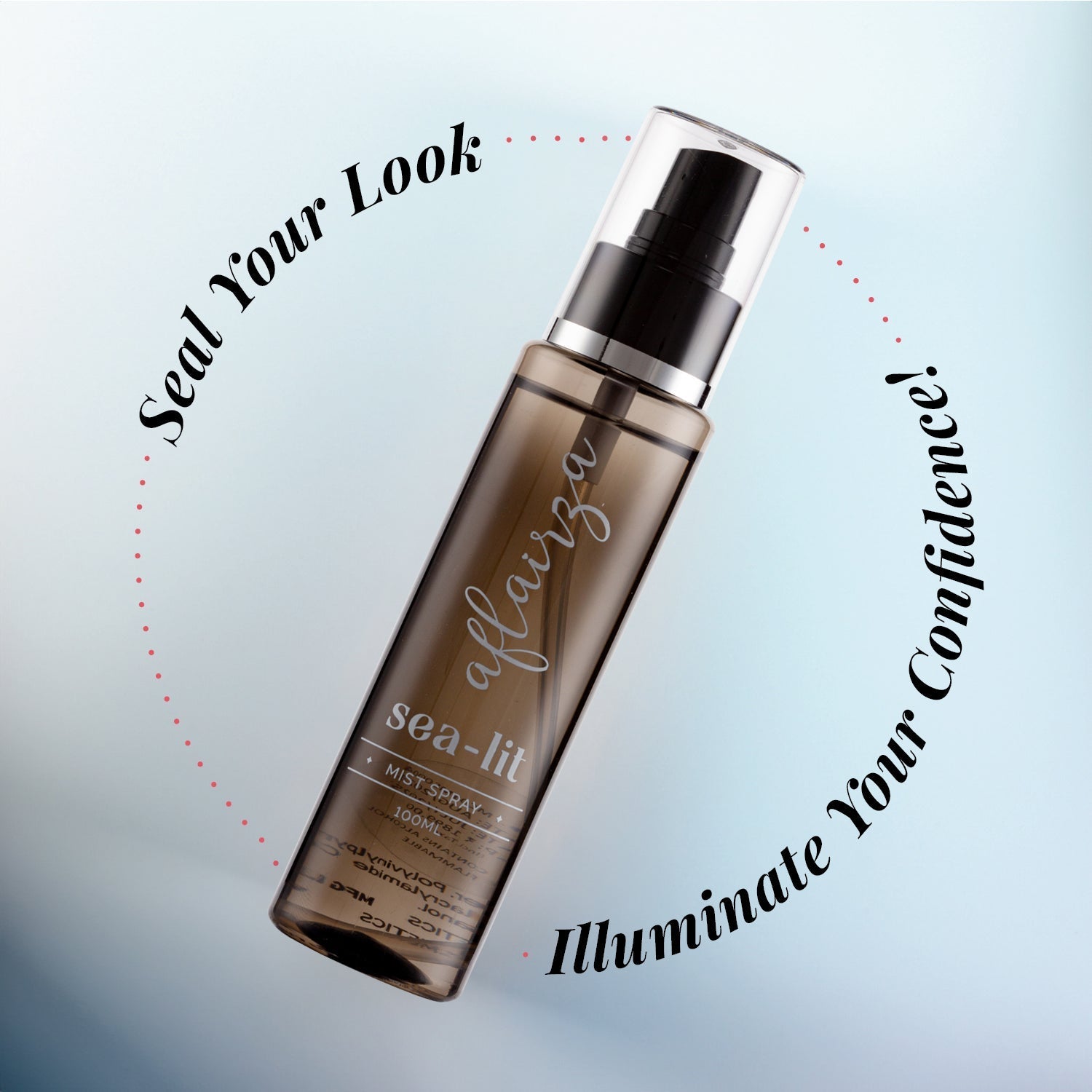 Aflairza Sea-lit Makeup Fixing Spray for Long-Lasting Hold, Sweat & Humidity Resistant