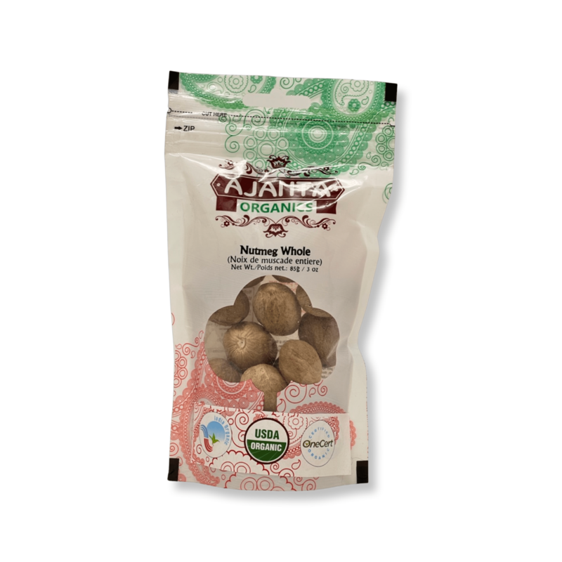 Ajanta Organic nutmeg Whole 85g
