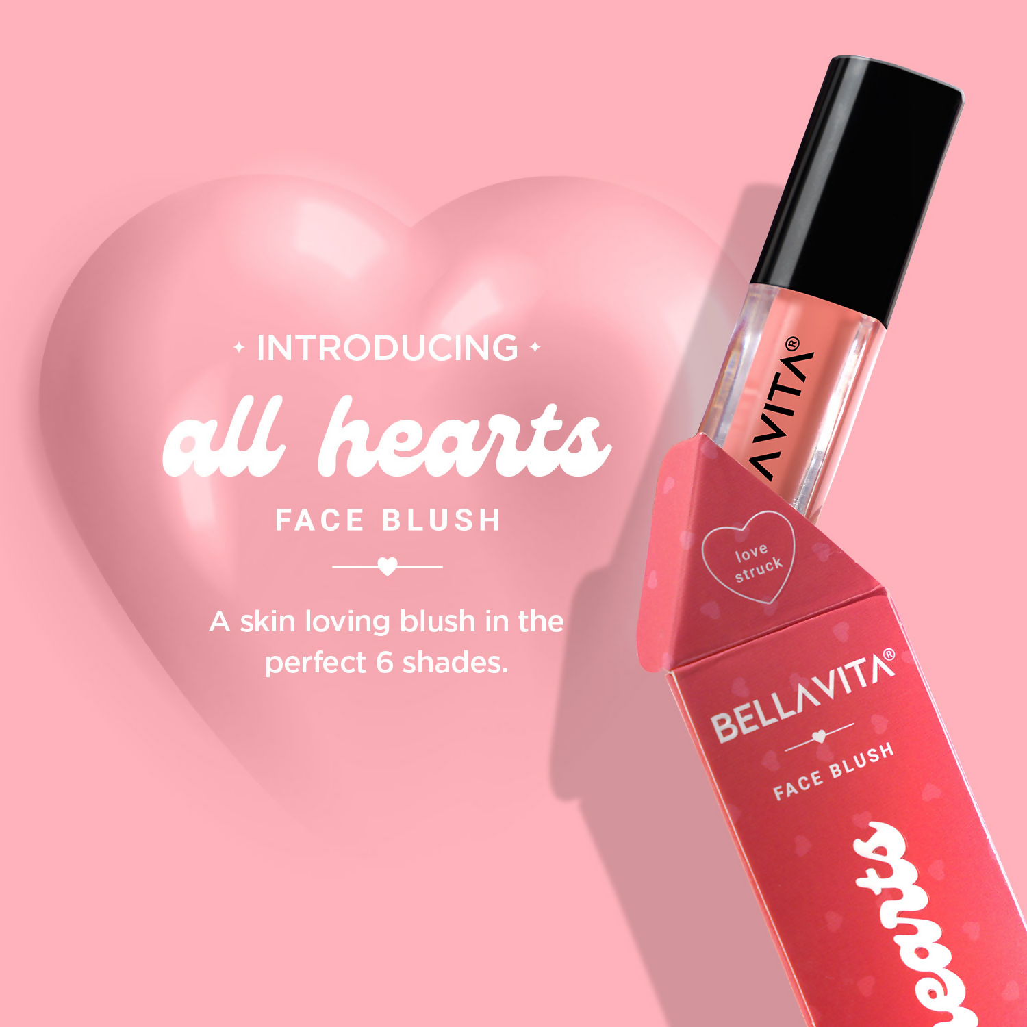 Bella Vita Organic All Hearts Face Blush - Pink Promise