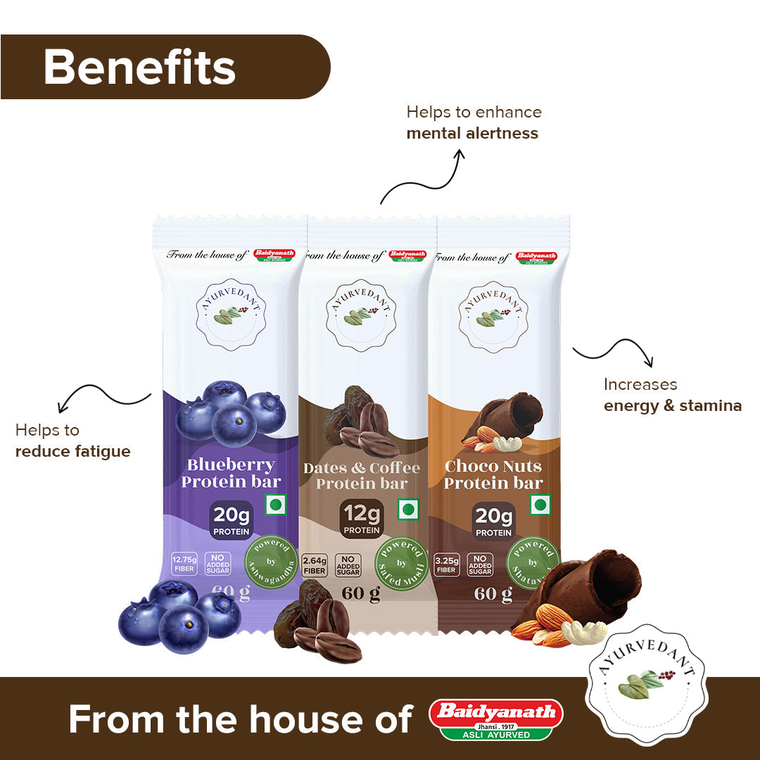 Ayurvedant Protein Bars Combo Pack of All Three Flavour - Image 2