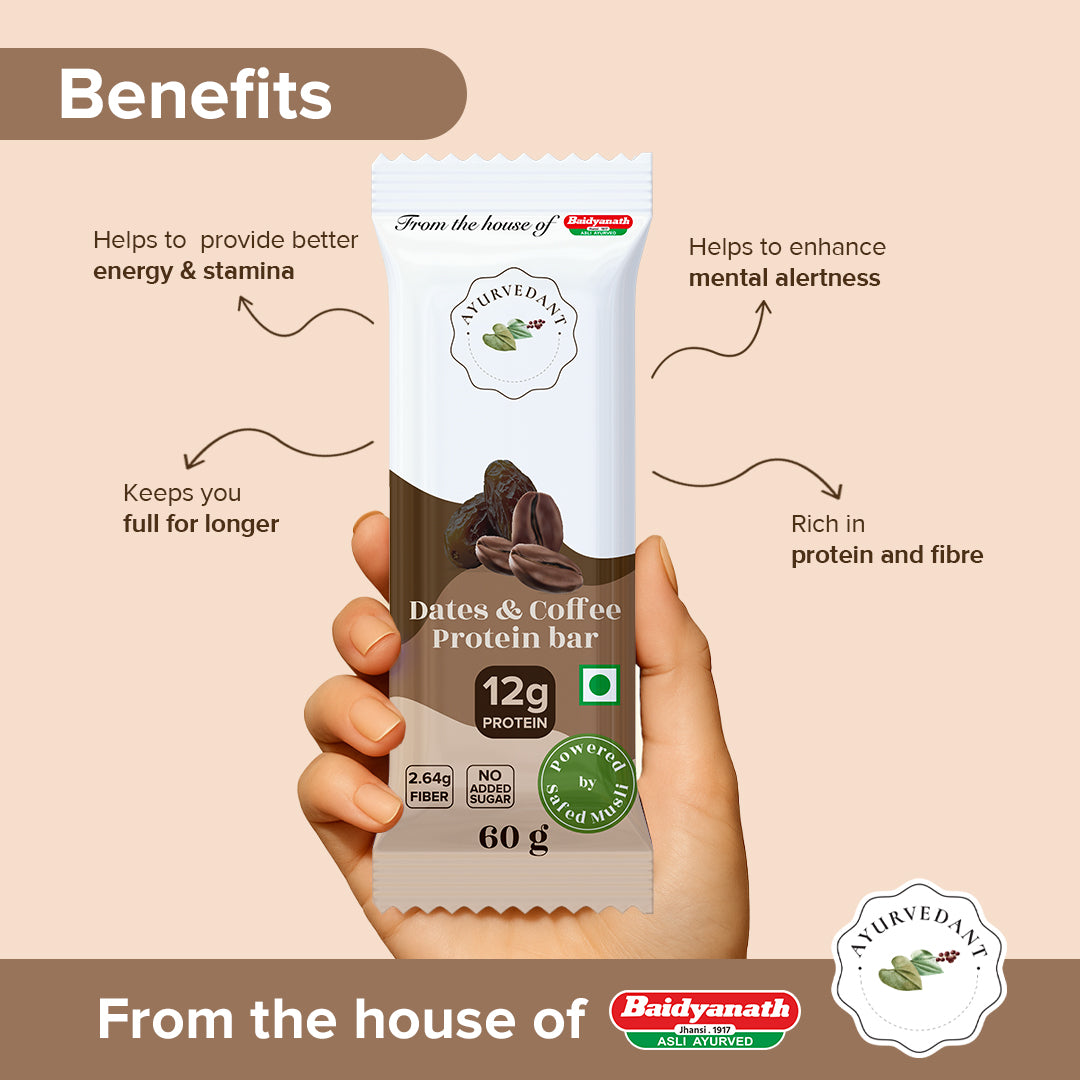 Ayurvedant Dates & Coffee Protein Bar - Image 3