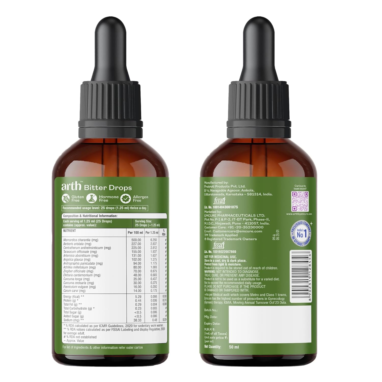 Arth Bitter Drops Weight Management Supplement