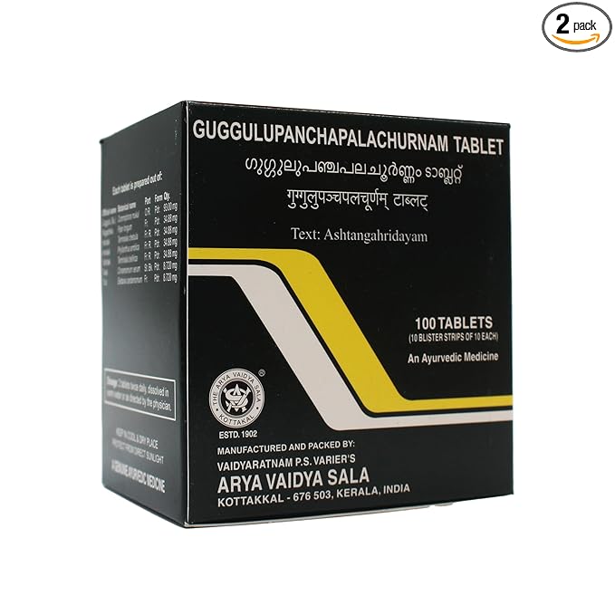 Arya Vaidya Sala Kottakkal Guggulupanchapala Churnam Tablet-100 Tablets