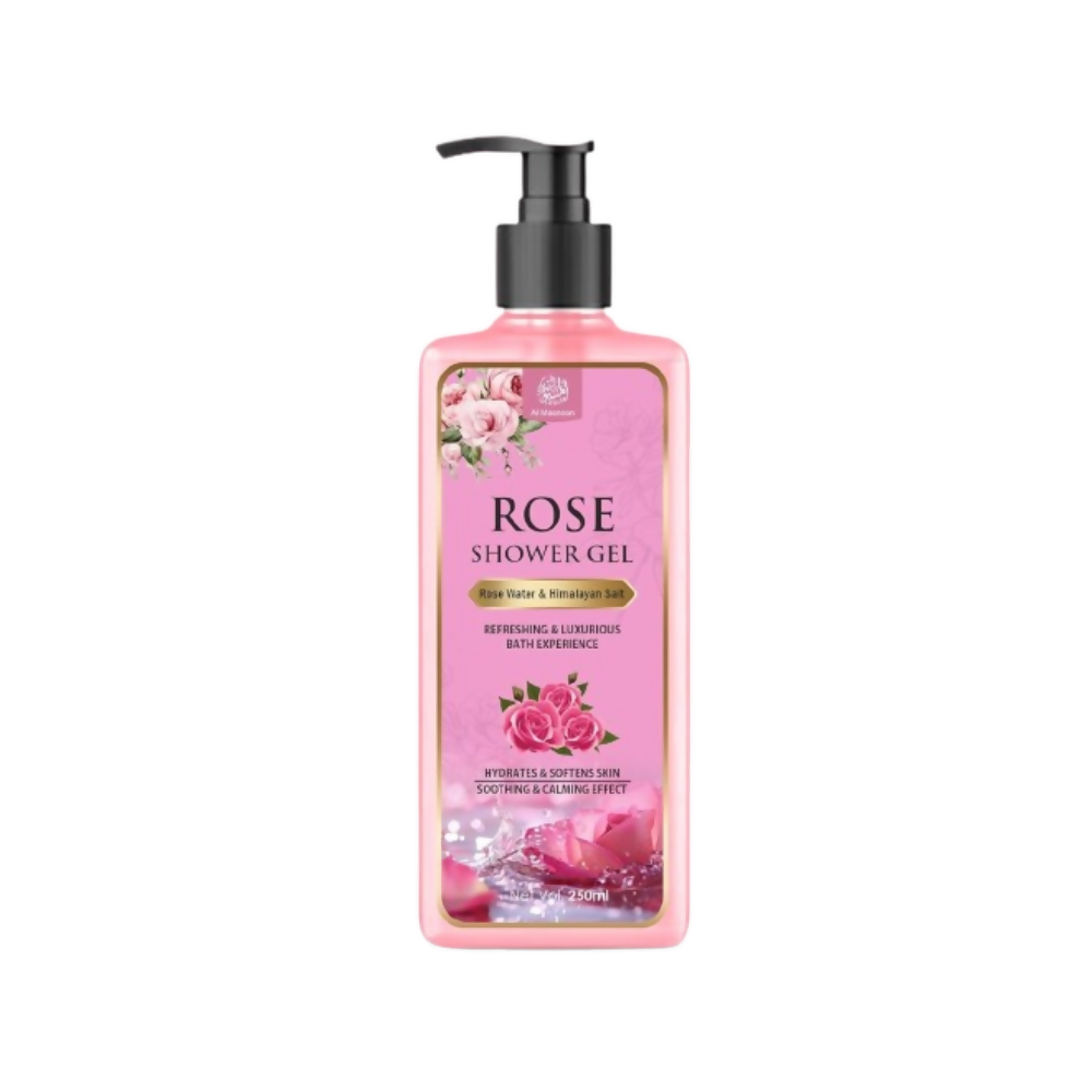 Al Masnoon Rose Shower Gel with Himalayan Pink Salt – Luxurious