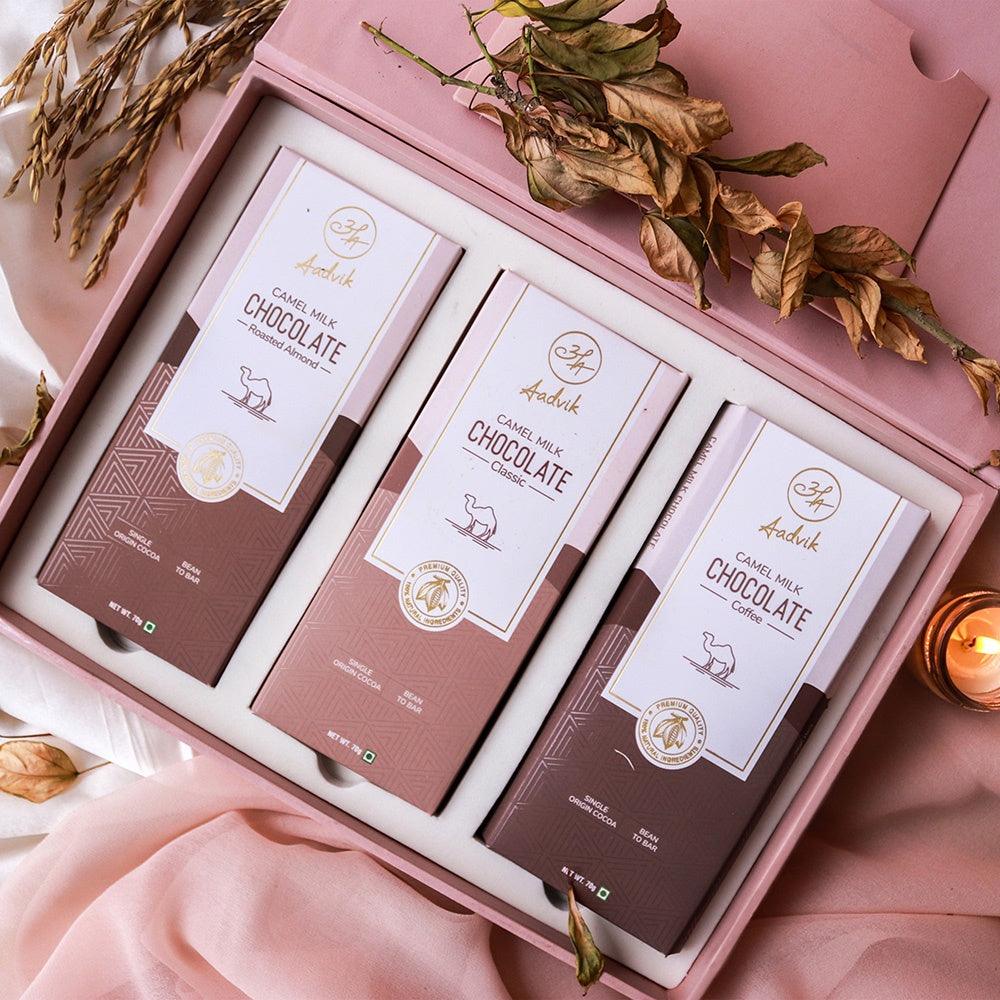 Aadvik Assorted Camel Milk Chocolates | Pack of 3 | 210g