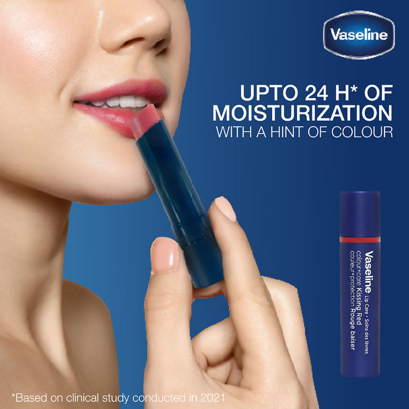 Vaseline Lip Care Colour + Care Tinted Lip Balm Stick - Kissing Red