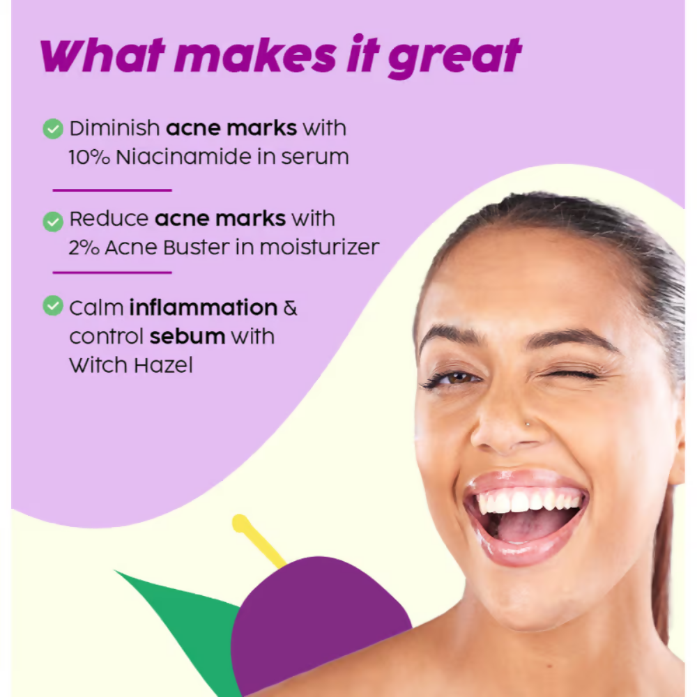 PLIX The Plant Fix 2% Acne Buster Moisturizer & 10% Niacinamide Serum