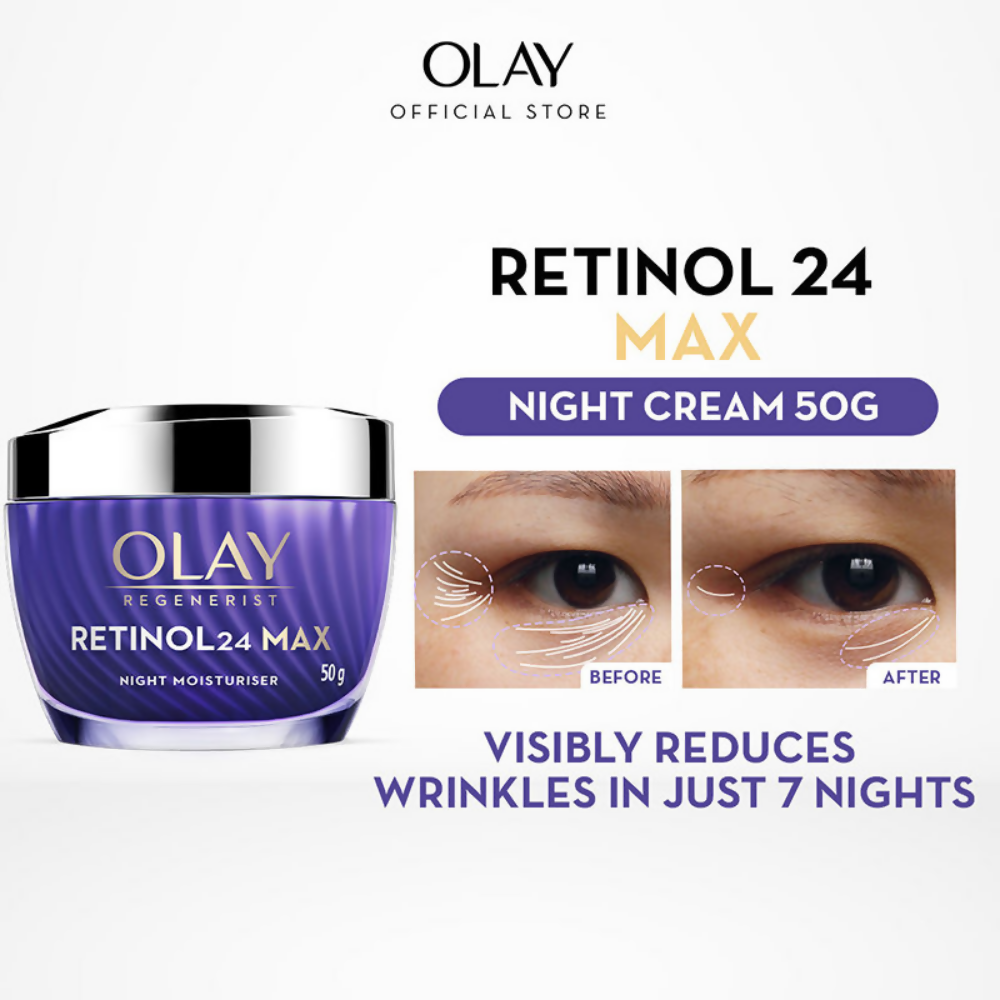 Olay Retinol Kit For Overnight Repair, Anti-Ageing Night Cream With Cleanser