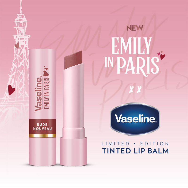 Vaseline Emily In Paris Tinted Lip Balm Stick - Nude Nouveau