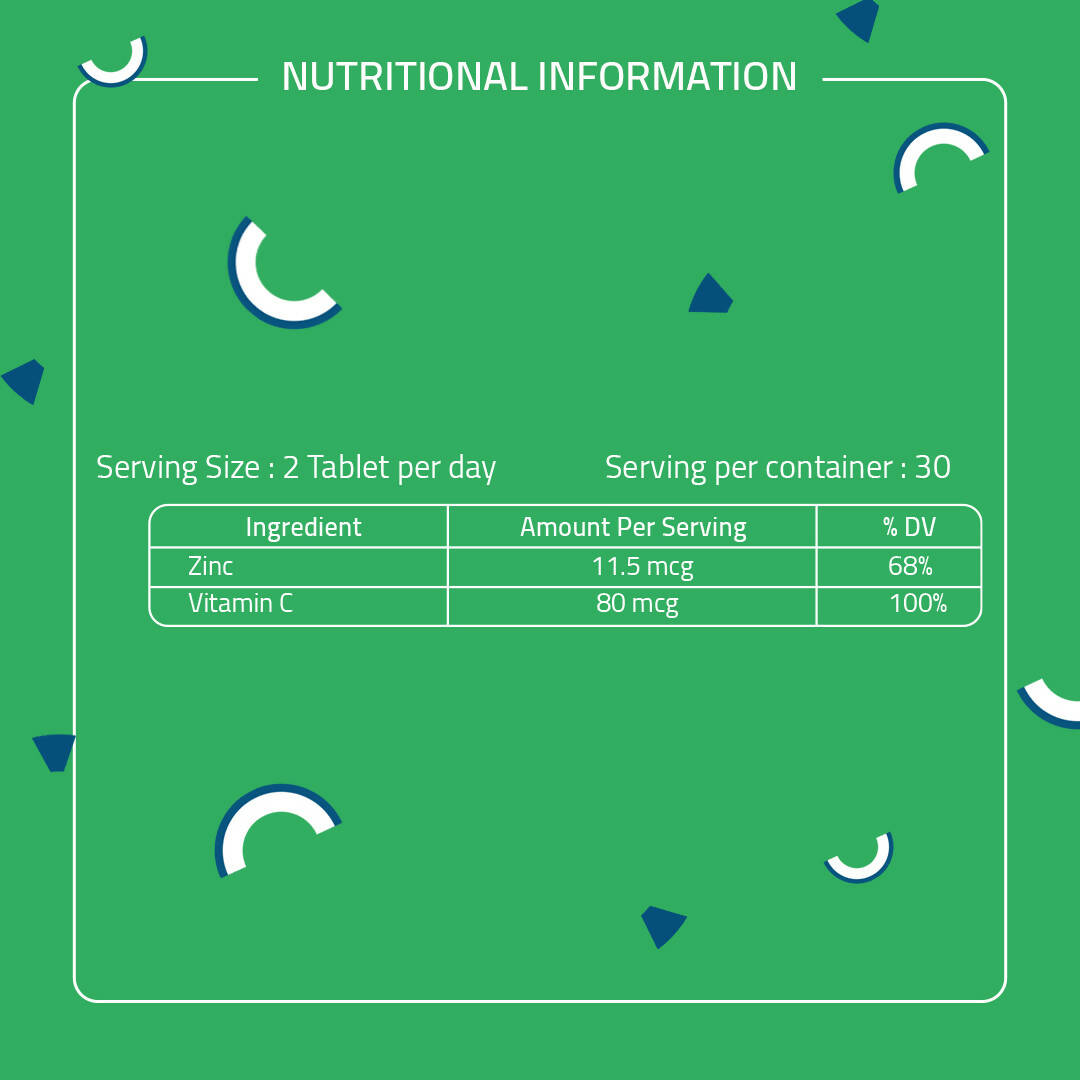 Laurik Plant Based Zinc And Vitamin C Tablets | Supplements Help Iron Absorption And Immune Support For Men And Women