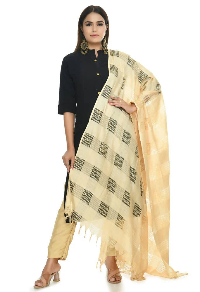 Mominos Fashion Golden Window Dupatta