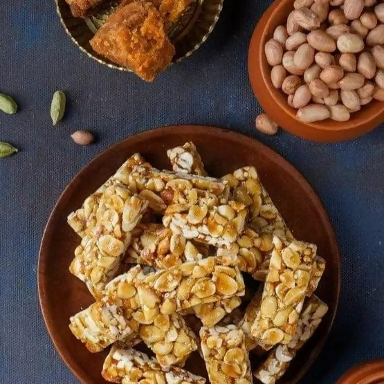 Sweet Karam Coffee Peanut Chikki (Zero White Sugar)