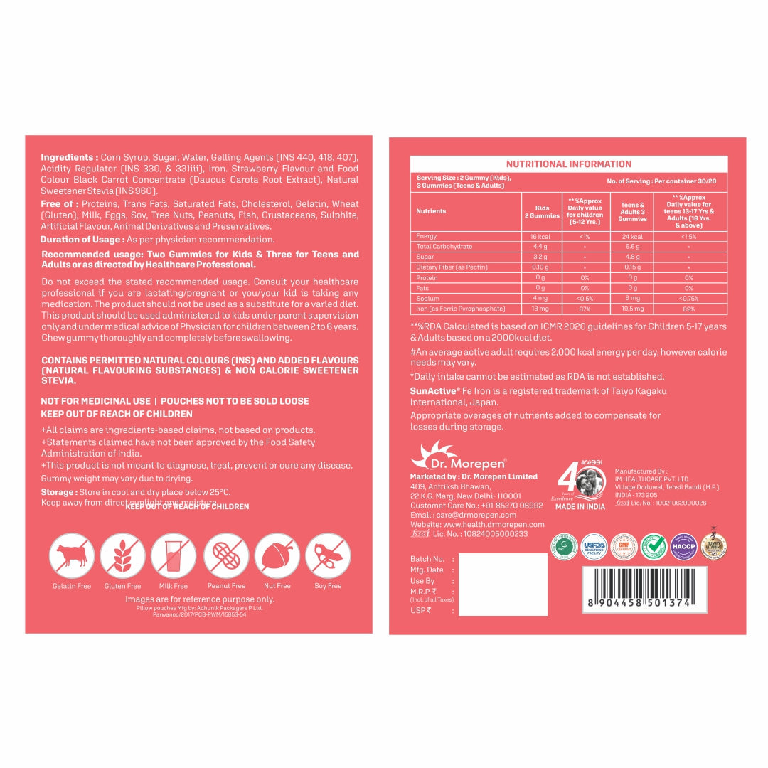 Dr Morpen Iron Gummies