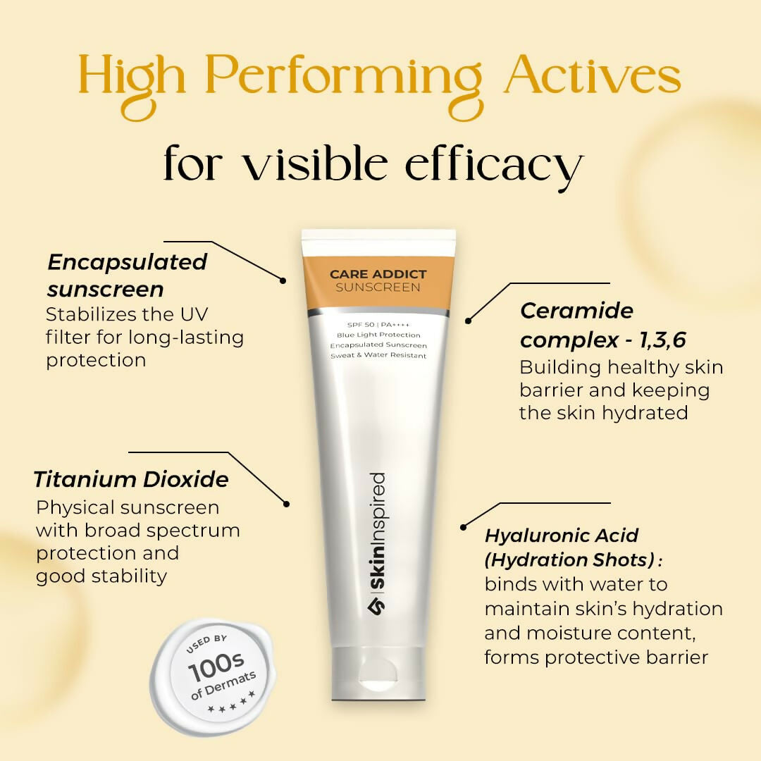 SkinInspired Care Addict Encapsulated SunscreenSPF 50 For Dry Skin With Pa++++