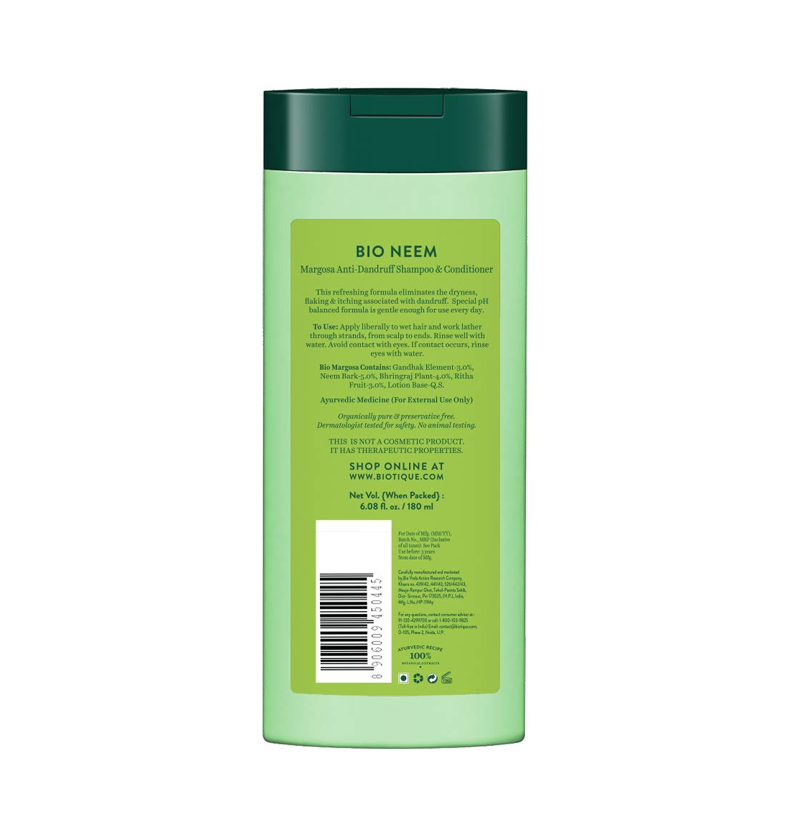 Biotique Bio Neem Margosa Anti Dandruff Shampoo & Conditioner