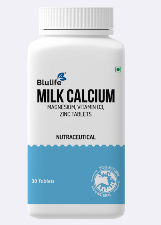 Blulife Milk Calcium (Magnesium, Vitamin D3 & Zinc)