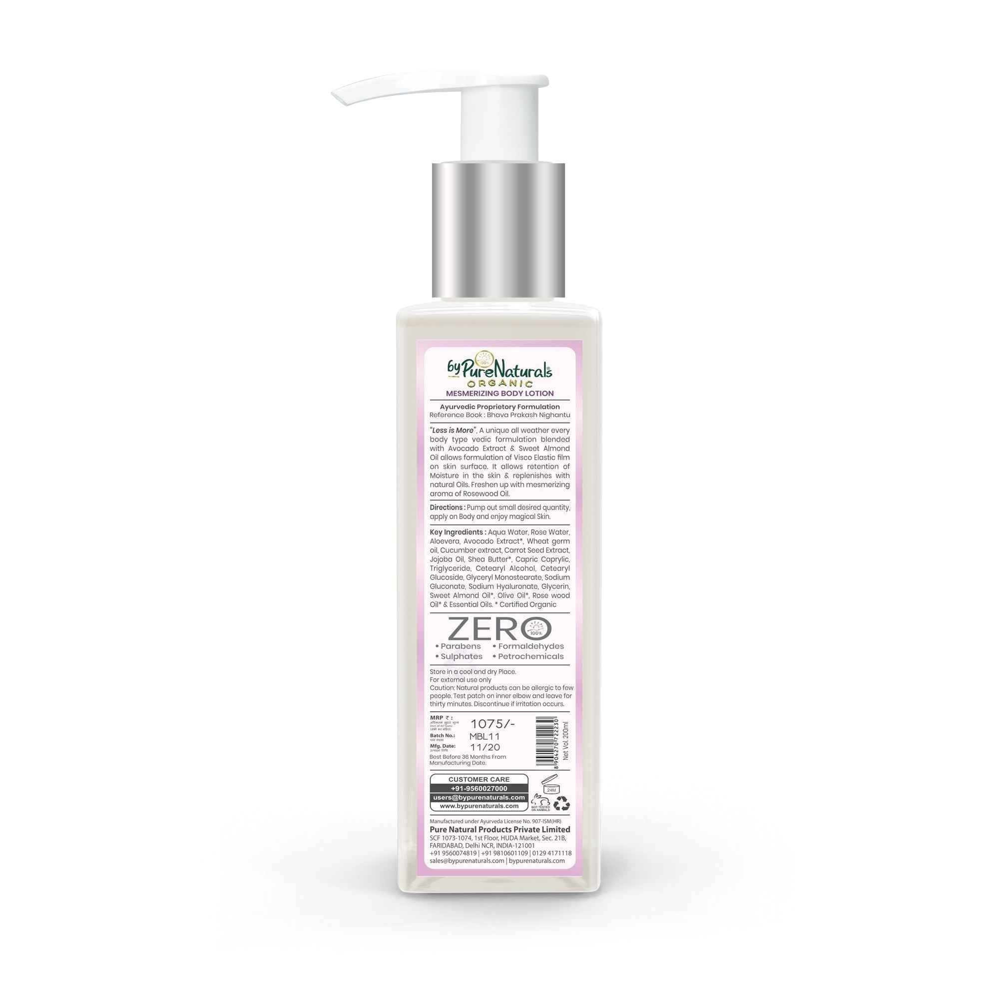byPureNaturals Organic Mesmerizing Body Lotion
