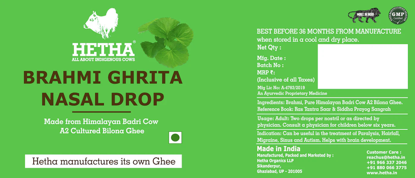 Hetha Brahmi Ghrita Nasal Drop