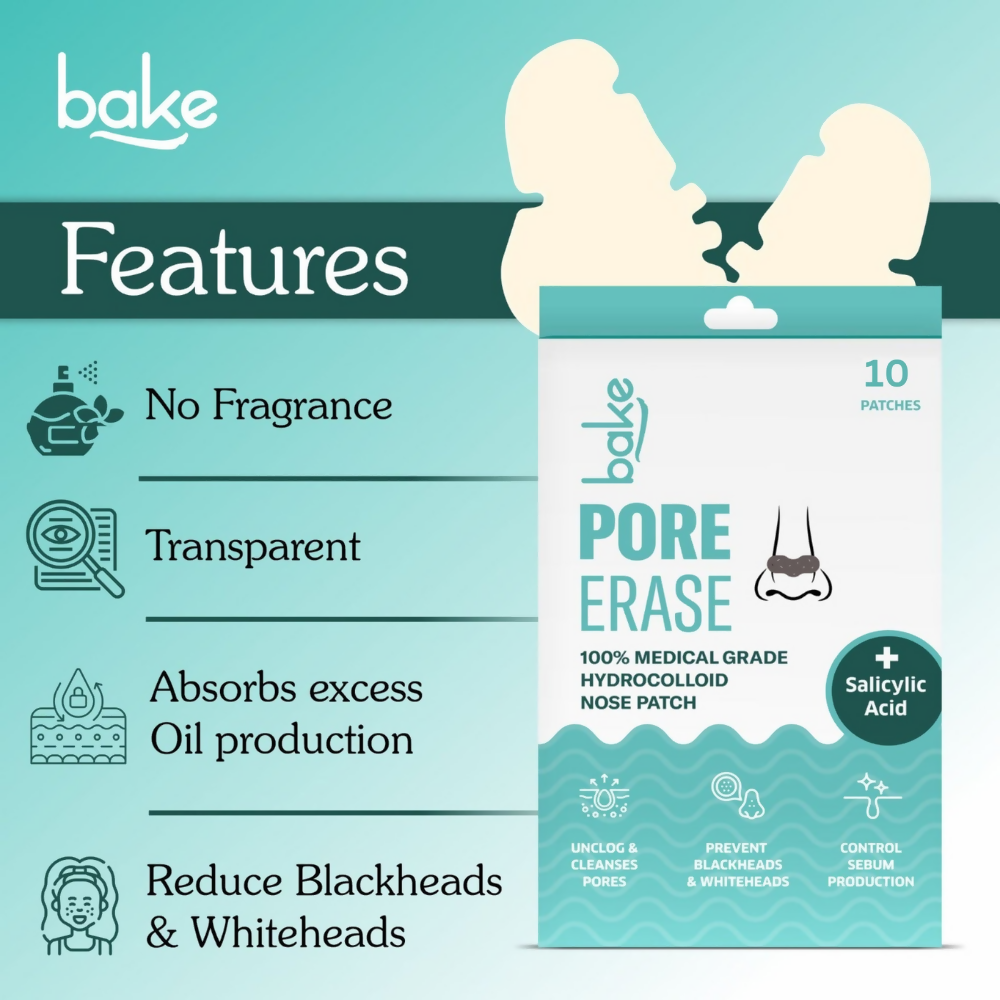 Bake 2% Salicylic Acid Pore Erase Nose Strips