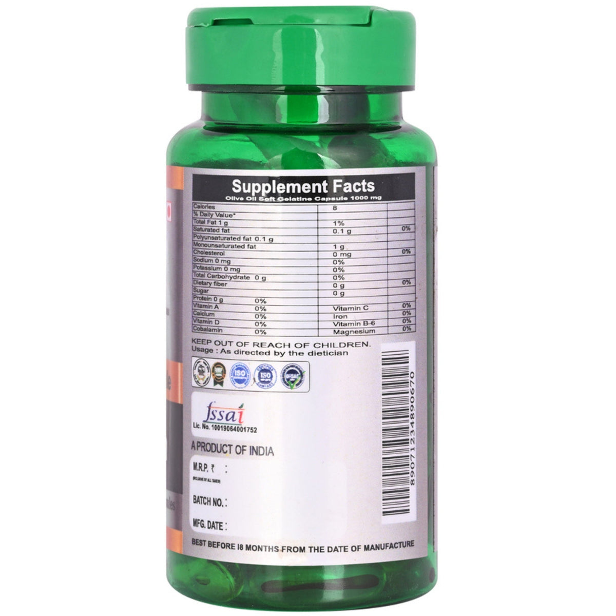 Cipzer Olive Oil Softgel Capsules