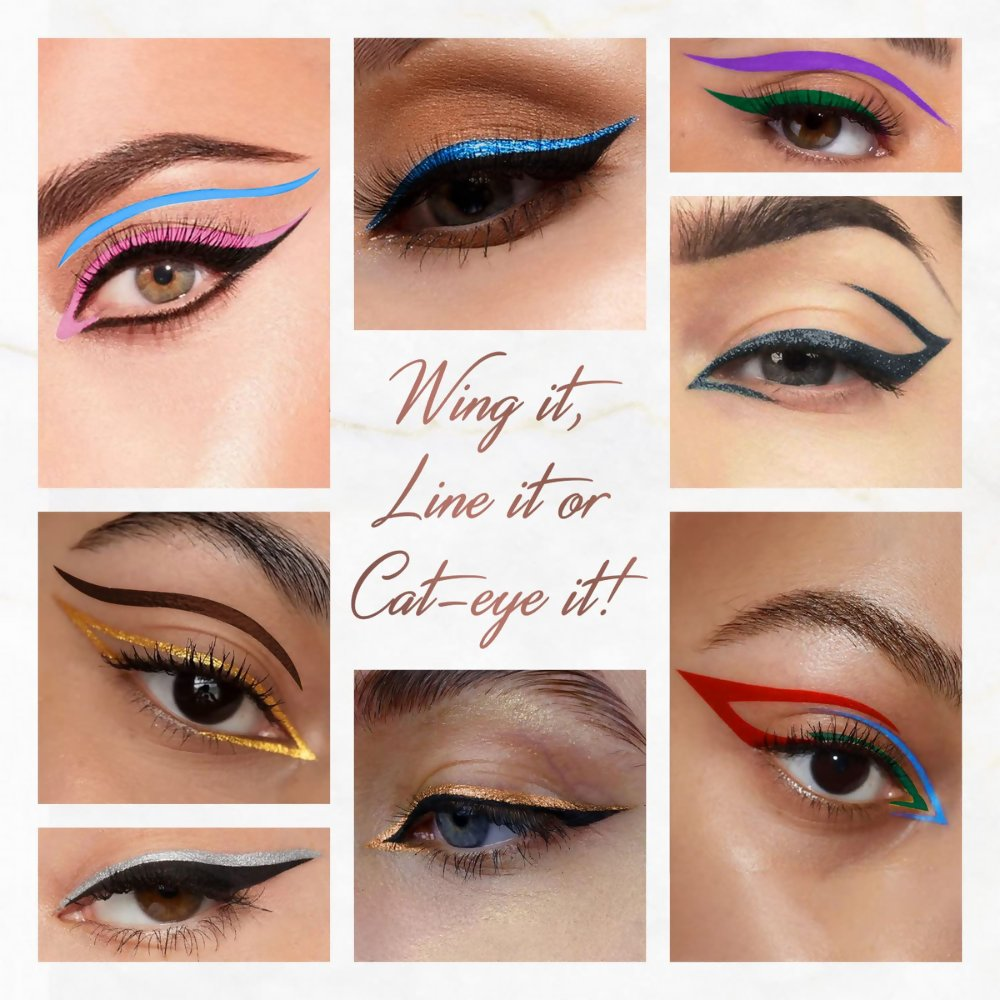 Just Herbs Eyeliner Waterproof and Smudge Proof, Long Lasting Eyeliners - Nutty Brown