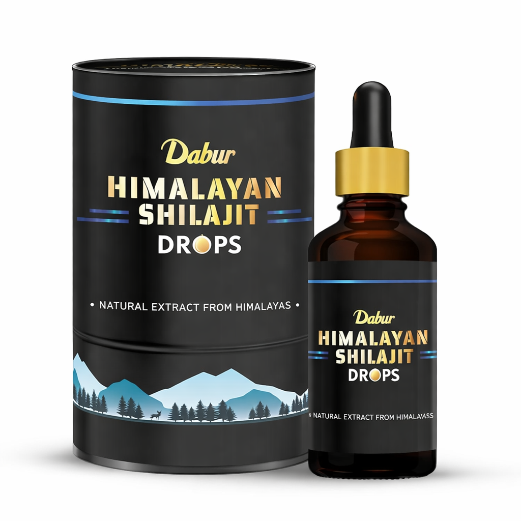 Dabur Himalayan Pure Shilajit Drops | Rich in Fulvic acid | 30 Ml