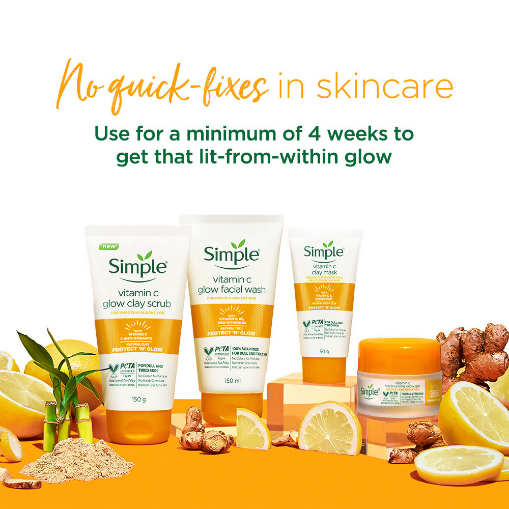 Simple Protect N Glow Vitamin C Brighten Clay Mask