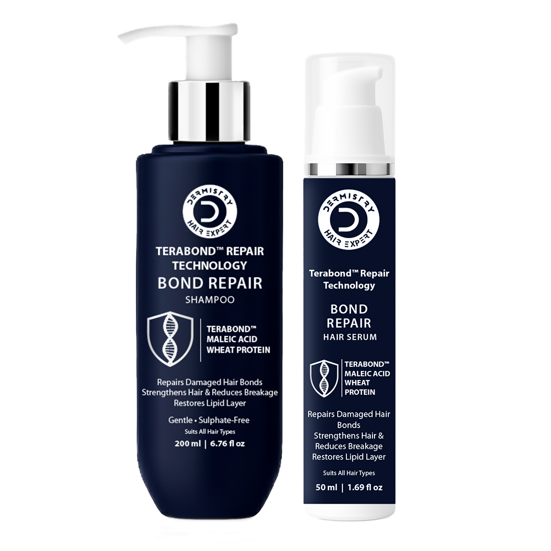 Dermistry Bond Repair & Restore Hair Serum & Shampoo TeraBond Maleic Acid Protein