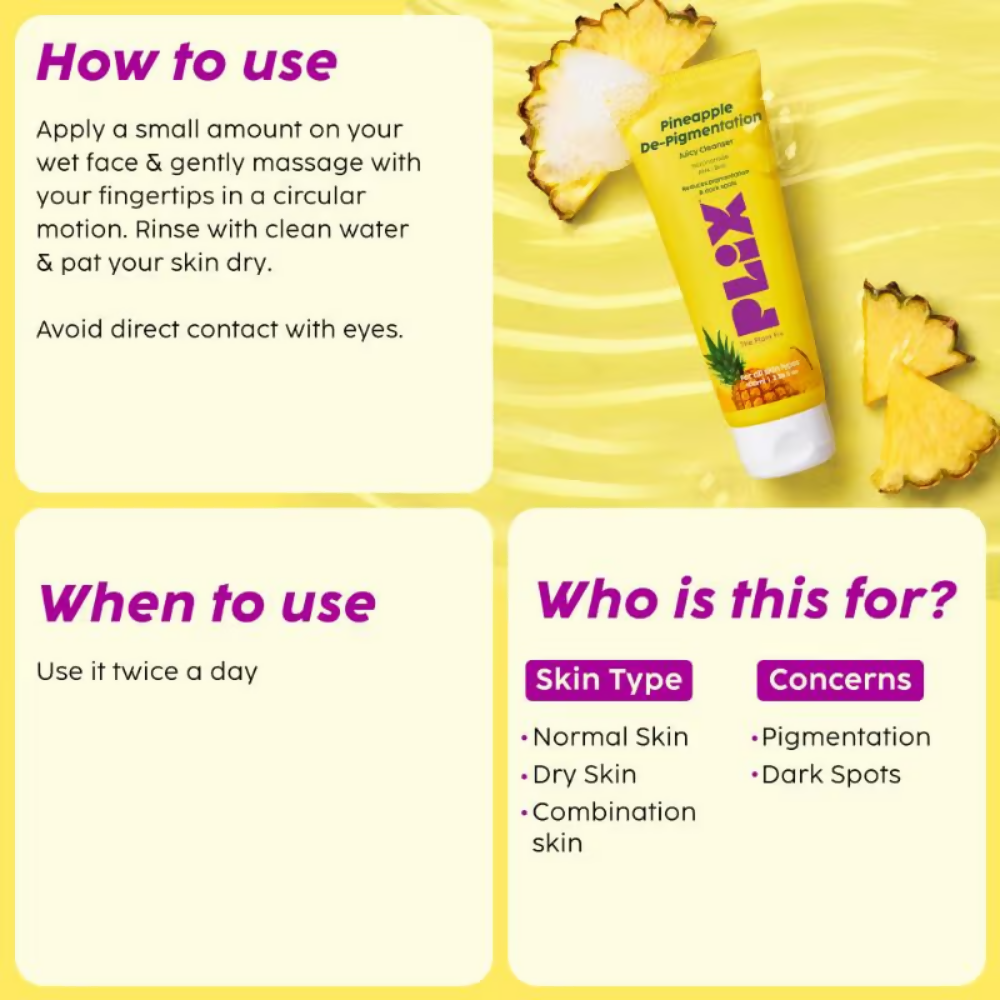 PLIX The Plant Fix Pineapple Depigmentation Regime With Fruity Toner & Cleanser