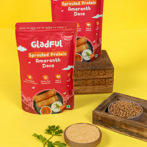 Gladful Ragi Dosa and Amaranth Dosa - Pack of 2