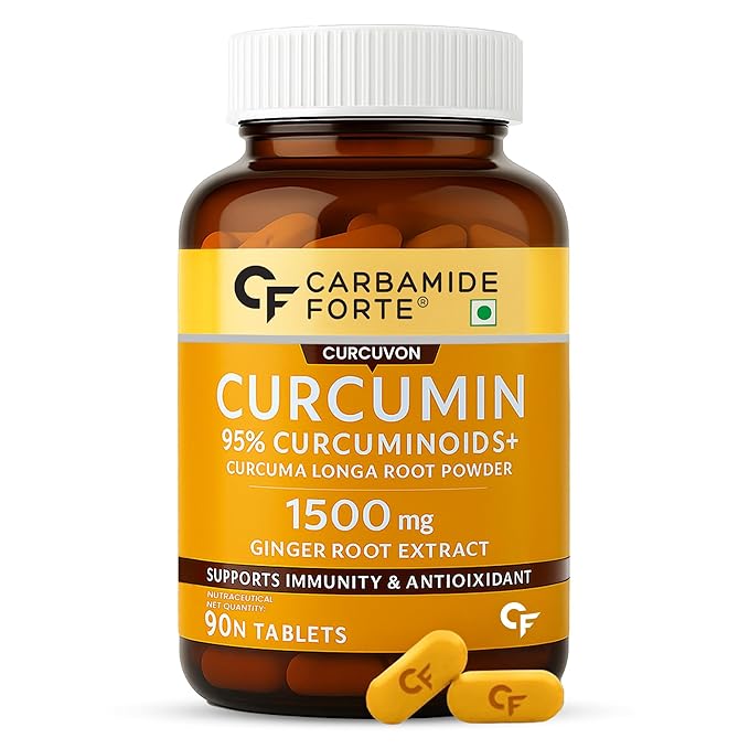 Carbamide Forte Curcumin 95% + Piperine 10 mg - 90 Veg Tablets
