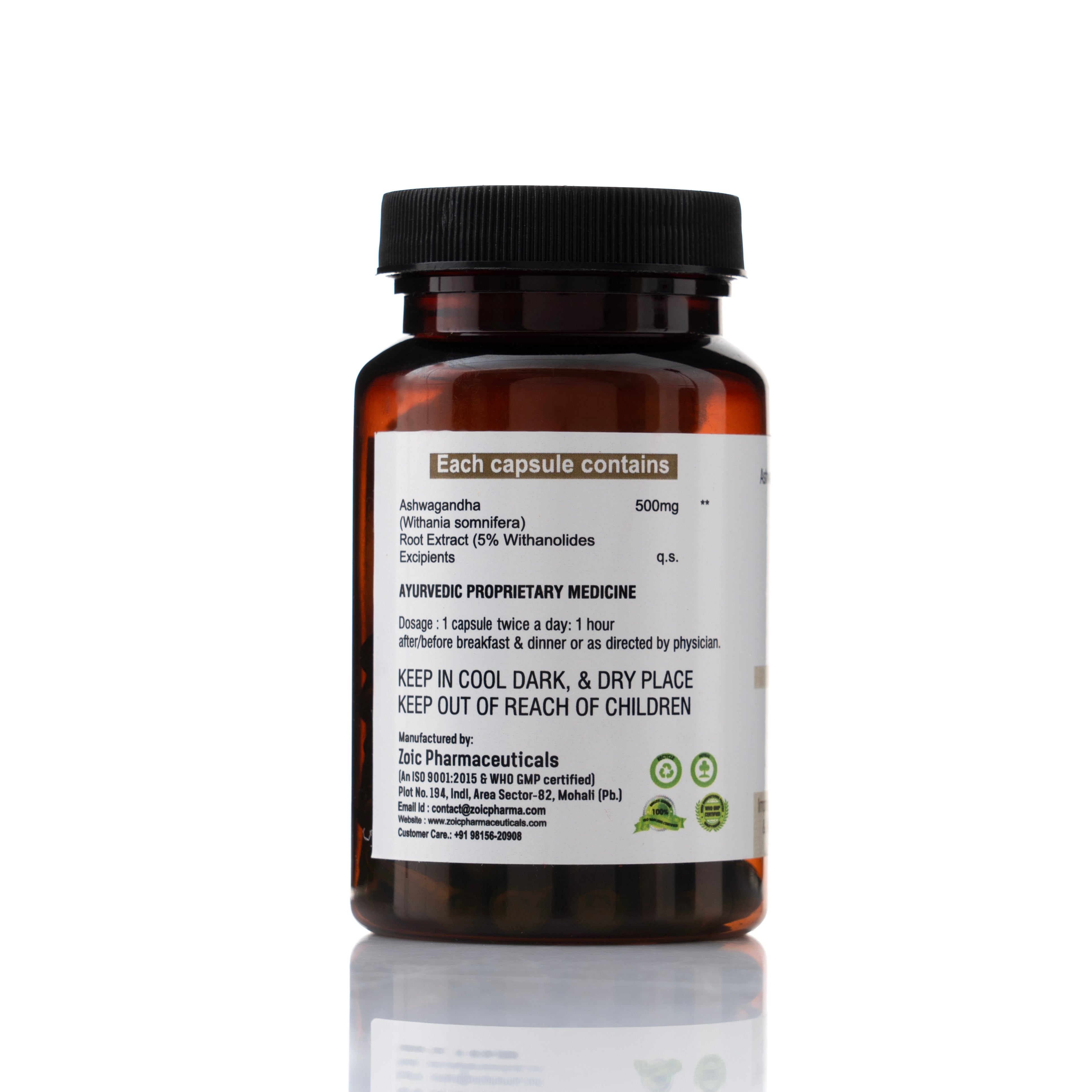 Ashwagandha KSM 66 / 500 MG - 60 Caps