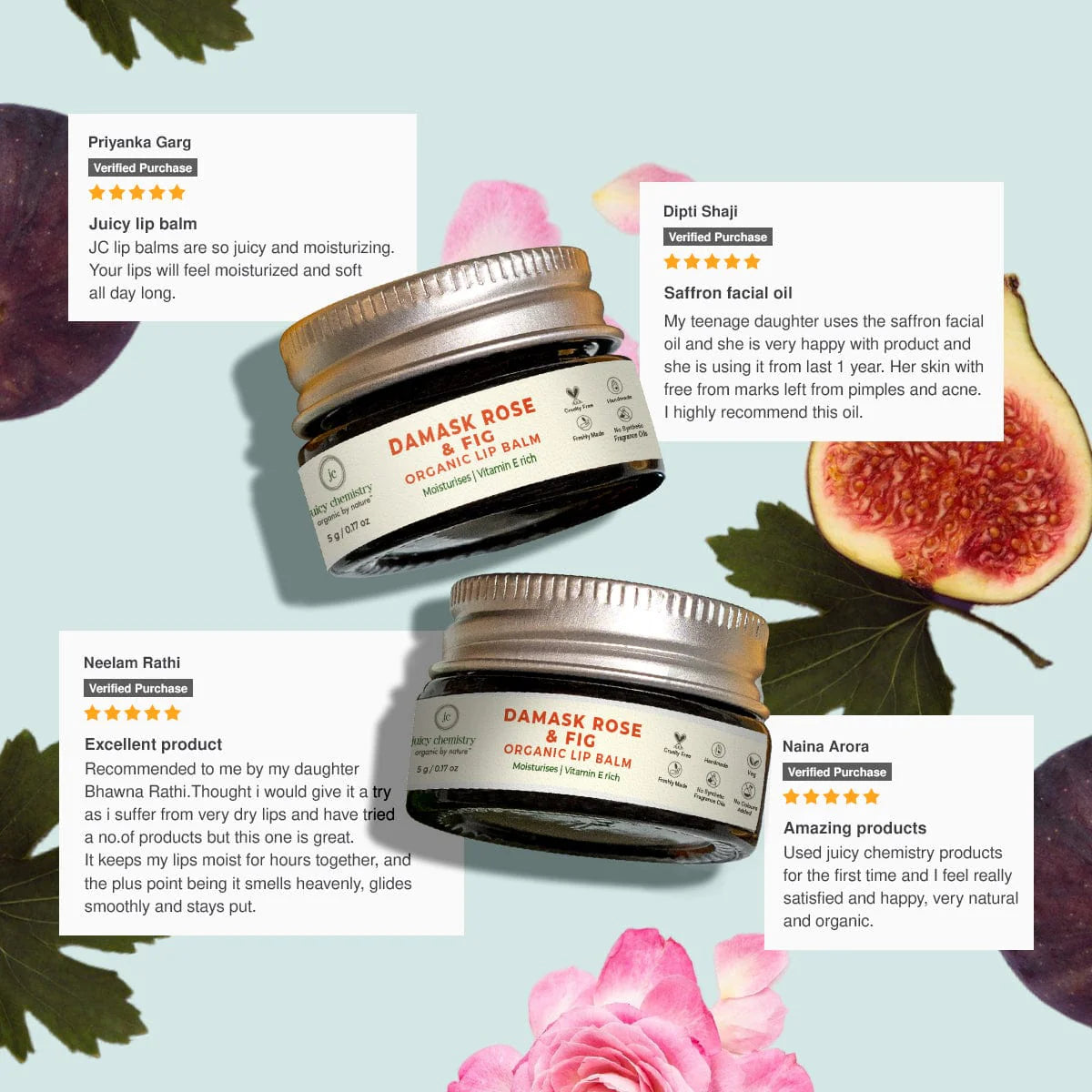 Damask Rose and Fig Lip Balm