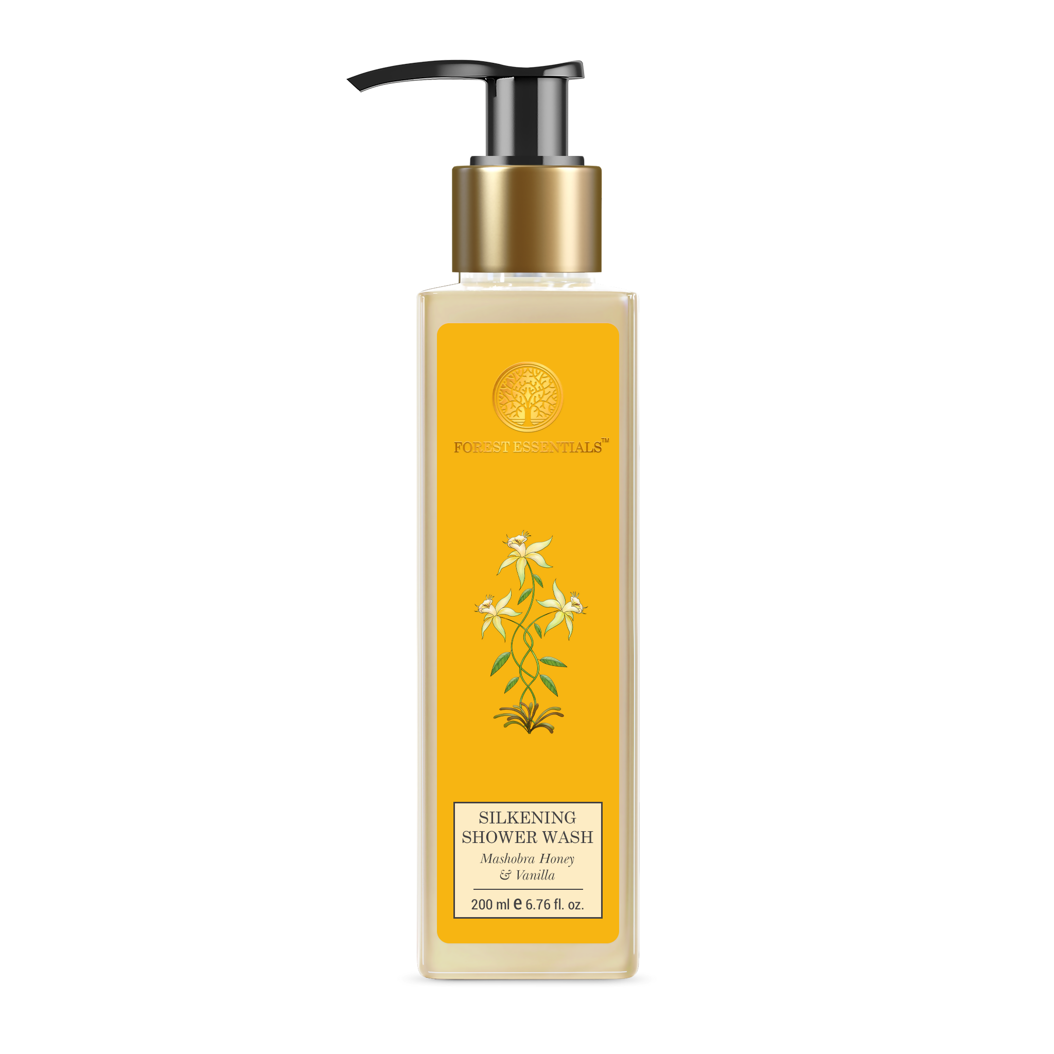 Forest Essentials Silkening Shower Wash Mashobra Honey & Vanilla