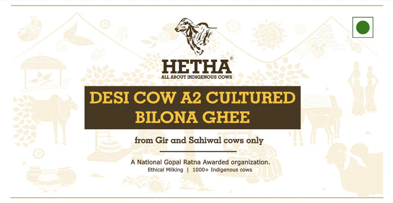 Desi Cow A2 cultured Bilona Ghee / A2 Ghee