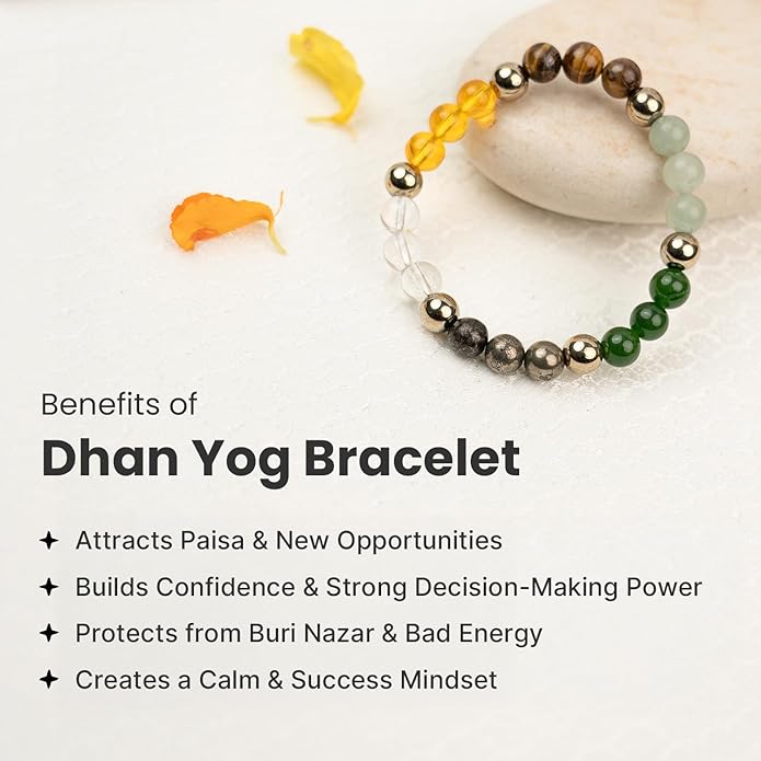 Certified Dhan Yog Bracelet | Attracts Wealth & Financial Prosperity