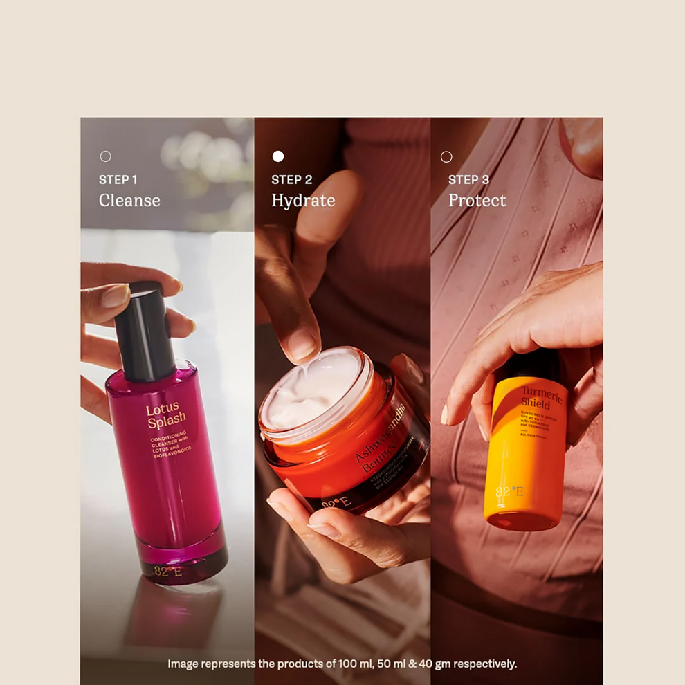 82°E By Deepika Padukone Ashwagandha Bounce Moisturizer | with Ashwagandha and Sodium Hyaluronate