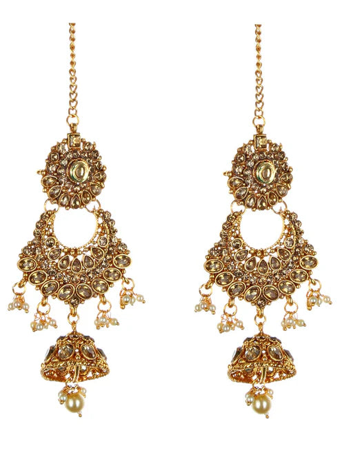 Tehzeeb Creation Traditional Stone Bridal Set 7 Pcs. For Girls & Women THZ400