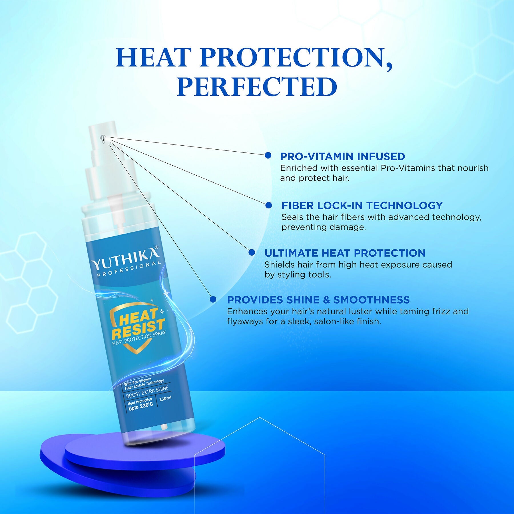 Yuthika Professional Heat Protection Spray