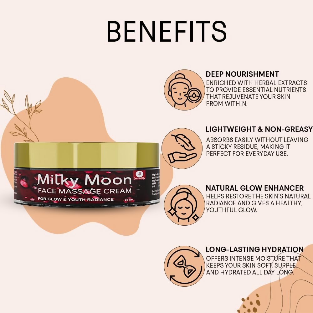 Milky Moon Face Massage Cream for Radiant Glow