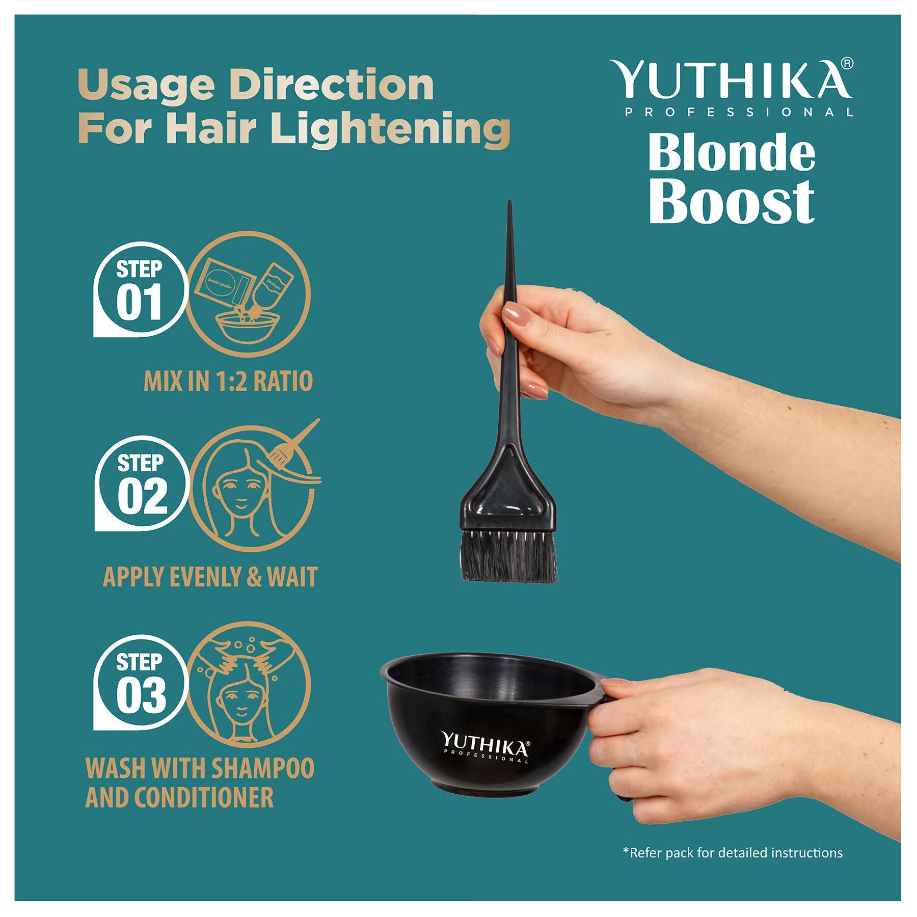Yuthika Professional Blonder Powder 8