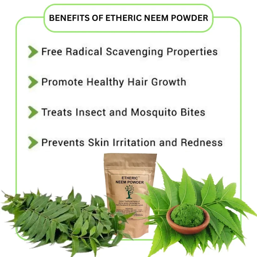 Etheric Neem Powder – Natural Herbal Face Pack & Skin Care Treatment