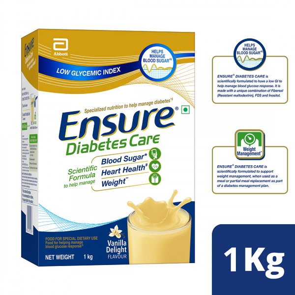 Abbott Ensure Diabetes Care Vanilla Delight Flavor - 1kg