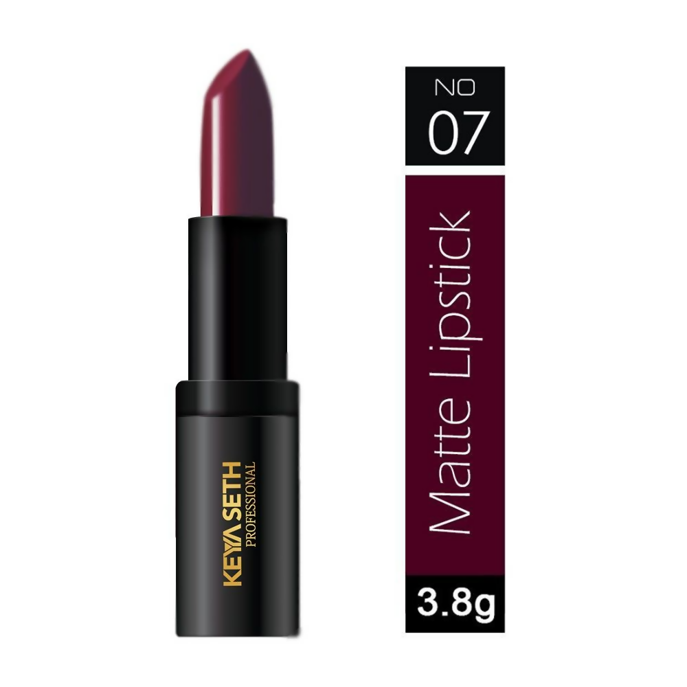 Keya Seth Aromatherapy Professional Matte Lipstick - Dark Deep Purple Plum
