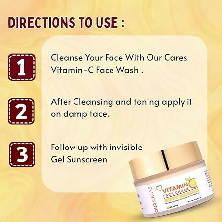 Our Cares Vitamin C Face Cream for Glowing & Clear Skin