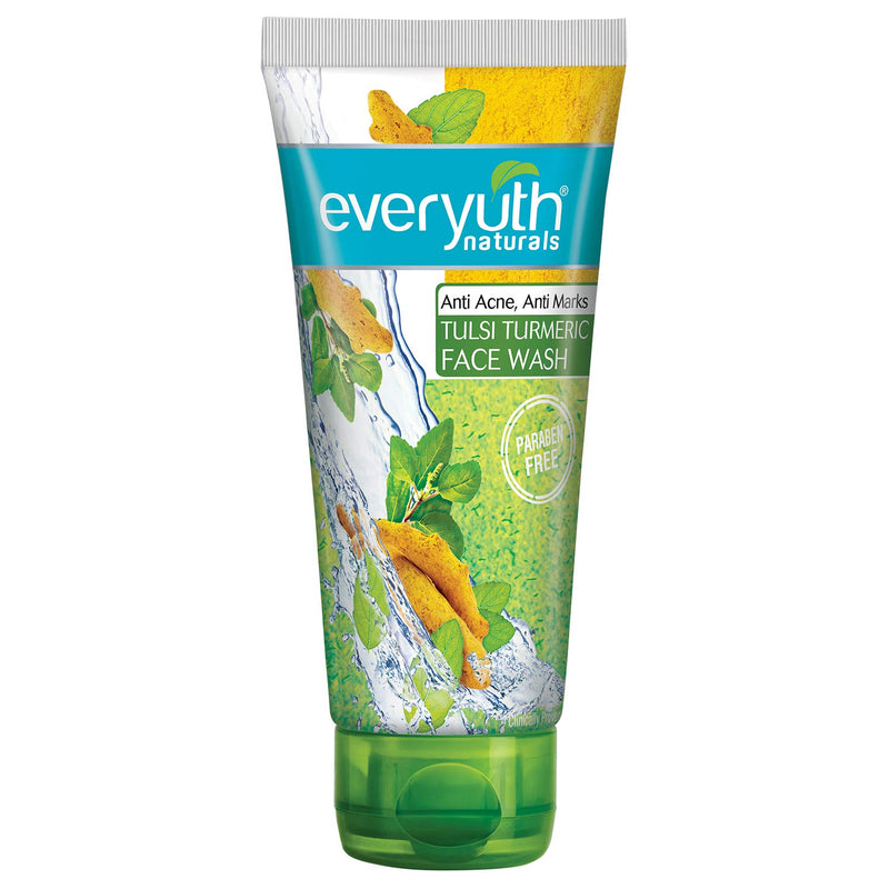 everyuth tulsi turmeric face wash