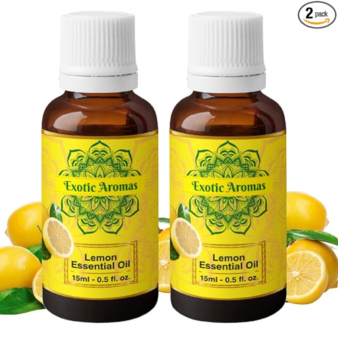 Exotic Aromas Lavender Essential Oil for Aroma Therapy, Stress Relief, Hair, Skin (15Ml + 15Ml) Pack of 2