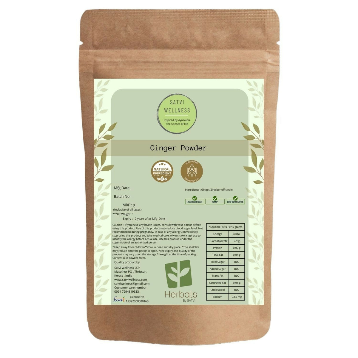 Satvi Wellness Ginger Powder